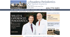 Desktop Screenshot of pasadenaperiodontics.com